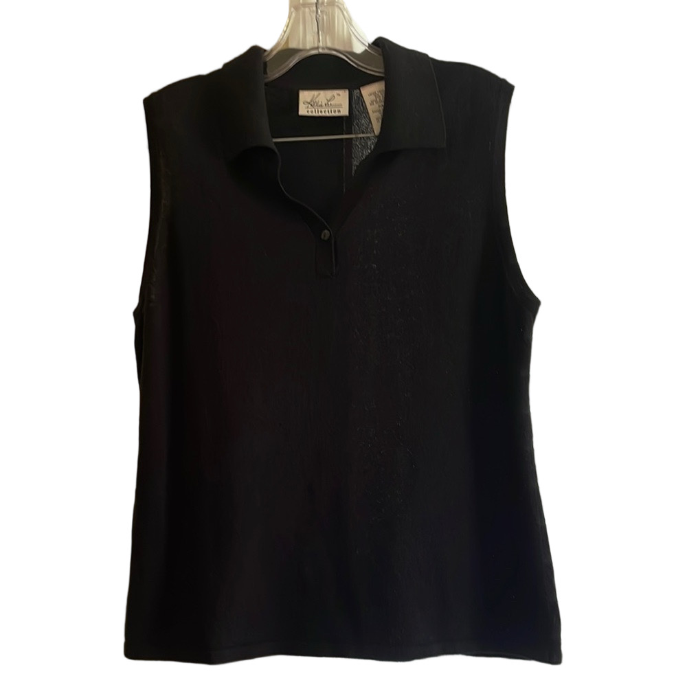 Kathie Lee Collection Classic Black Tank Top
